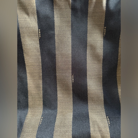 Fendi Black Brown Pequin Canvas Shoulder Bag - Picture 3 of 16